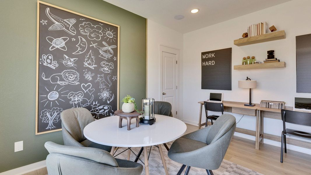 Representative furnished interior of a home built from the Paramount by DRB Homes in Hunters Glen, Jarrell (Image 8). Representative furnished interior of a home built from the Paramount by DRB Homes in Hunters Glen, Jarrell (Image 8).