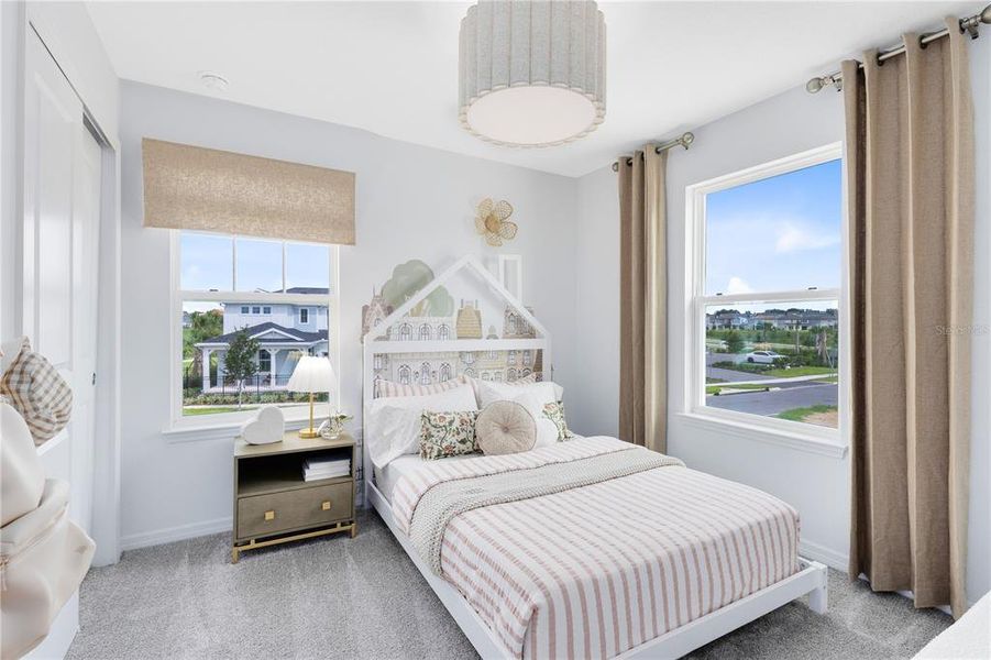 Furnished interior view inside a new home in EverBe, Orlando (Image 24).