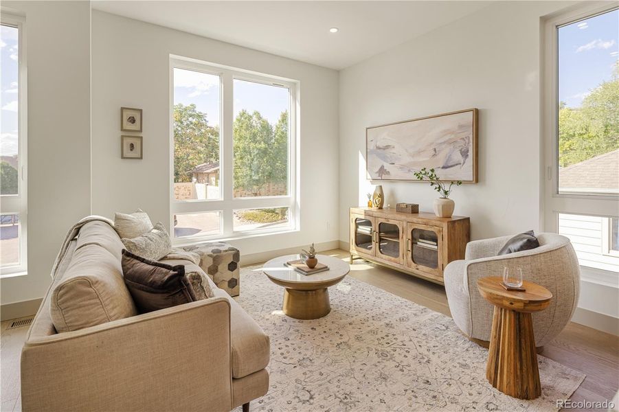 Furnished interior view inside a new home in , Denver (Image 6).