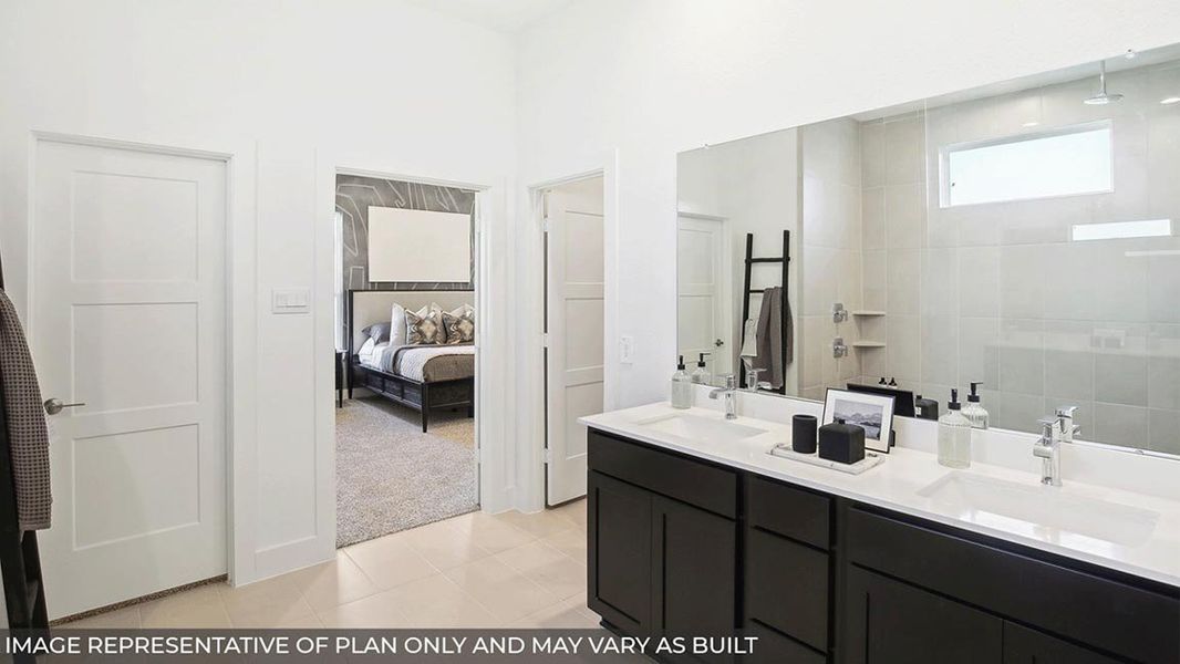 Representative furnished interior of a home built from the Sonoma by D.R. Horton in Riverside Estates, Mont Belvieu (Image 22).