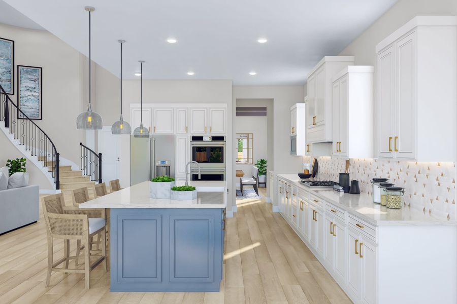 Representative furnished interior of a home built from the Trieste by Tri Pointe Homes in Dunham Pointe, Cypress (Image 25).