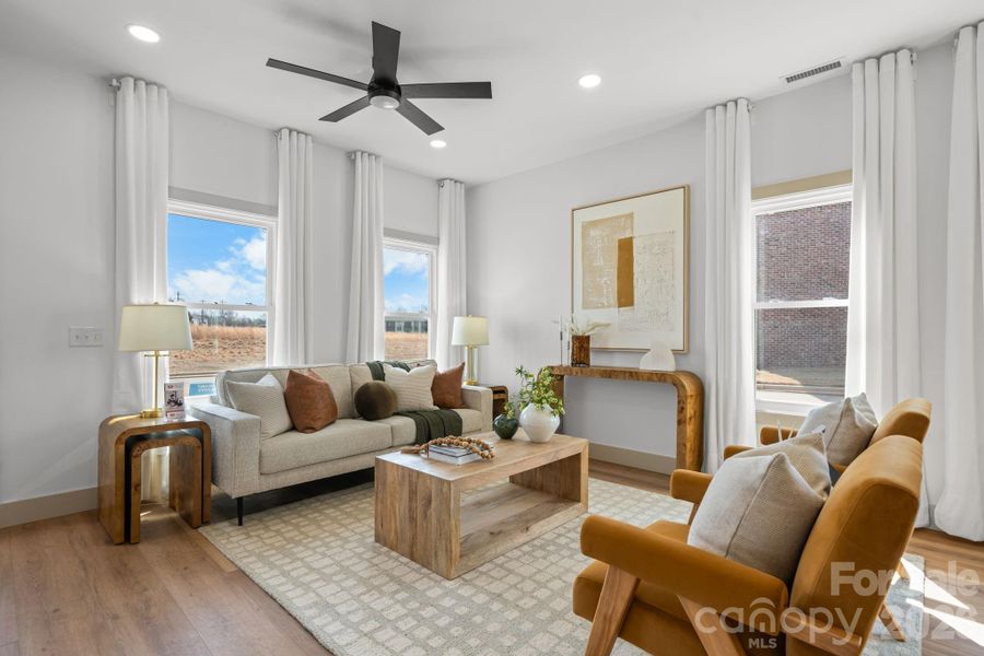 Furnished interior view inside a new home in , Hickory (Image 7).