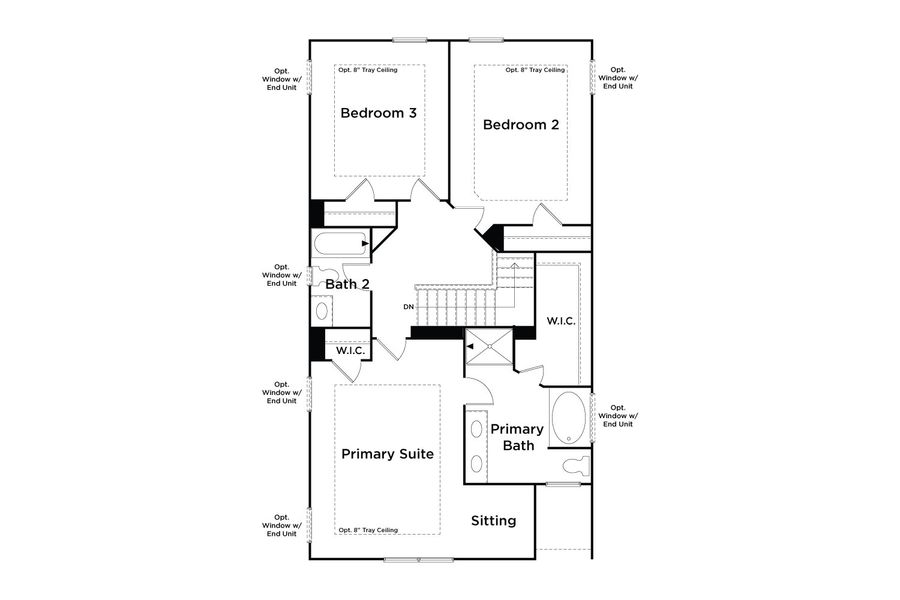 2D floor plan layout of this home in Diamante, Stockbridge, GA (Image 3).