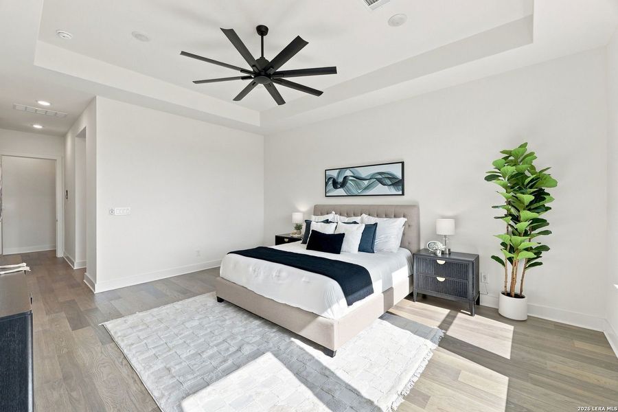 Furnished interior view inside a new home in Shavano Highlands, San Antonio (Image 30).