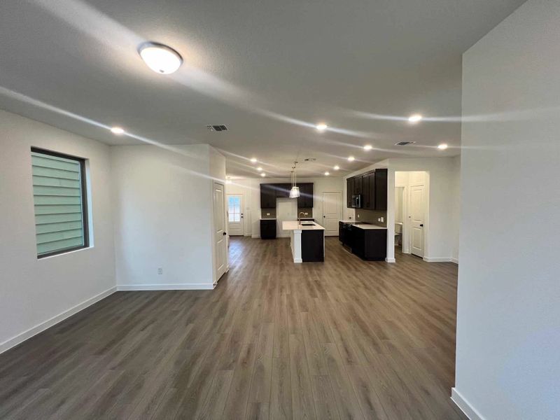 Open Kitchen-Living Room Construction Progress