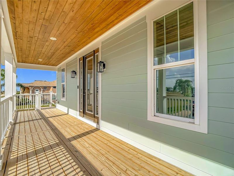 Exterior details and patio area of a home in , Hernando Beach (Image 28).