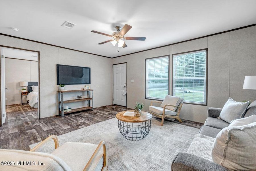 Furnished interior view inside a new home in , Jacksonville (Image 4). Furnished interior view inside a new home in , Jacksonville (Image 4).