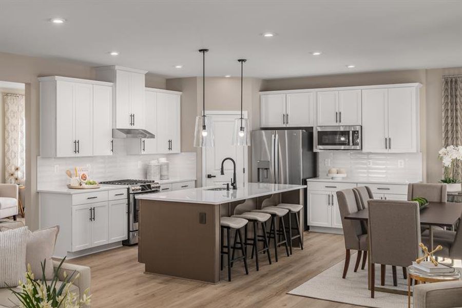 Representative furnished interior of a home built from the Saint Lawrence by Ryan Homes in Muirwood, Murfreesboro (Image 7).