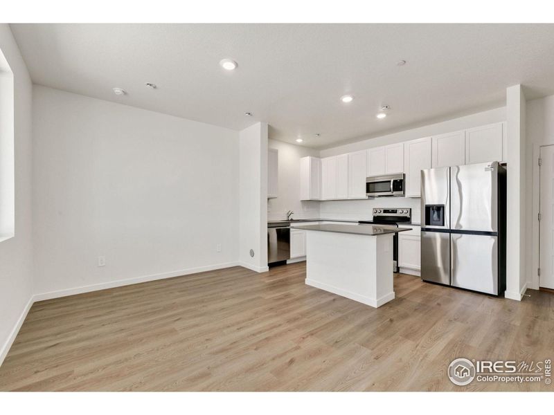 Living room and Kitchen