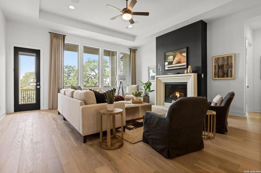 Furnished interior view inside a new home in Legacy at Lake Dunlap, New Braunfels (Image 5).