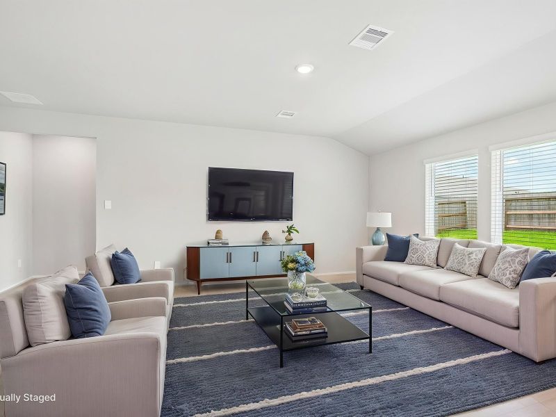 Furnished interior view inside a new home in Riviera Pines - Classic Series, Conroe (Image 6).