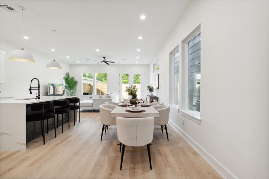Furnished interior view inside a new home in , Houston (Image 10).