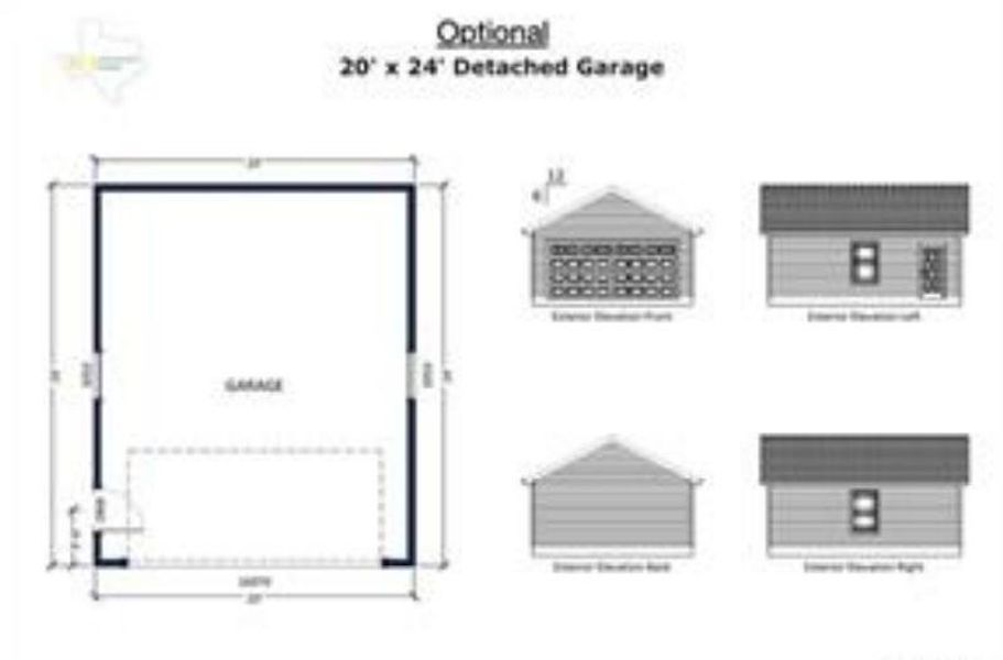 Optional Detached Garage Optional Detached Garage