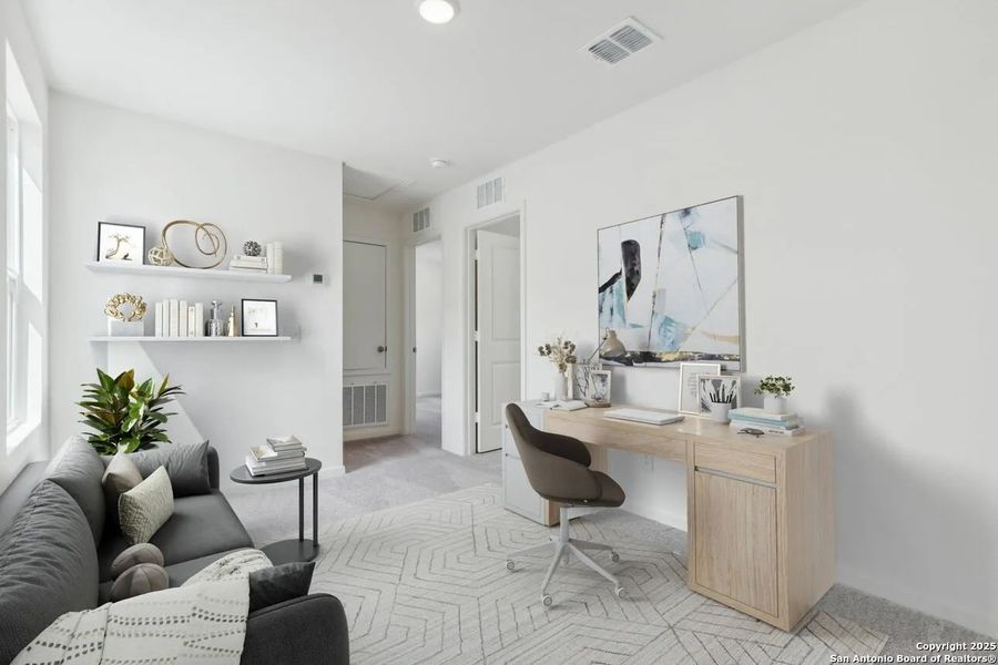 Furnished interior view inside a new home in The Wilder, Adkins (Image 8). Furnished interior view inside a new home in The Wilder, Adkins (Image 8).