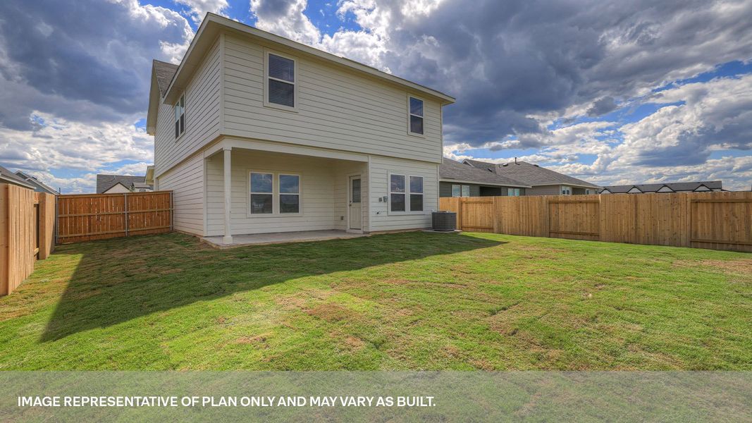 Exterior details and patio area of a home in Trace, San Marcos (Image 3). Exterior details and patio area of a home in Trace, San Marcos (Image 3).