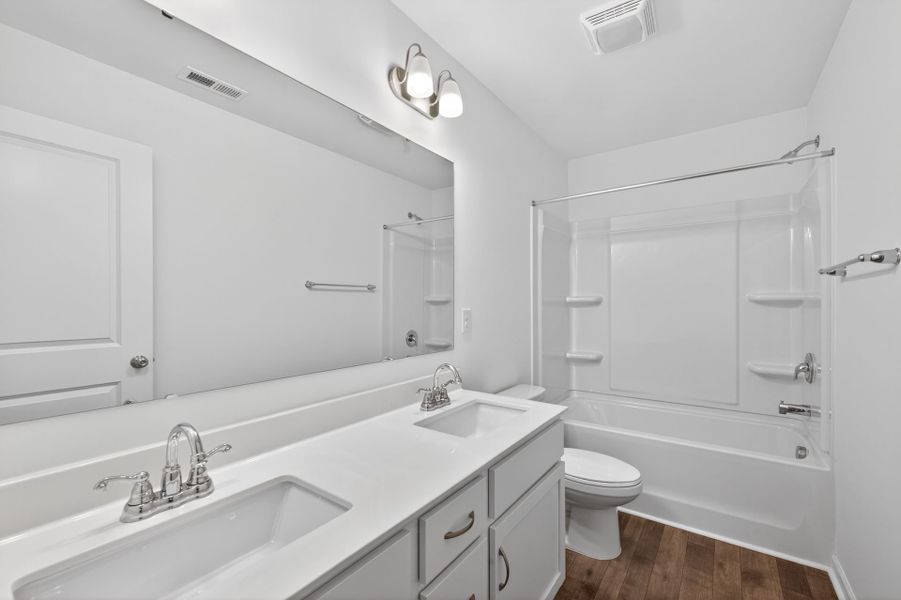 Furnished interior view inside a new home in Morgan Hills, Albemarle (Image 28).