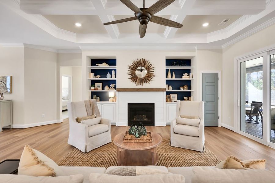 Furnished interior view inside a new home in Compass Pointe, Leland (Image 8). Furnished interior view inside a new home in Compass Pointe, Leland (Image 8).