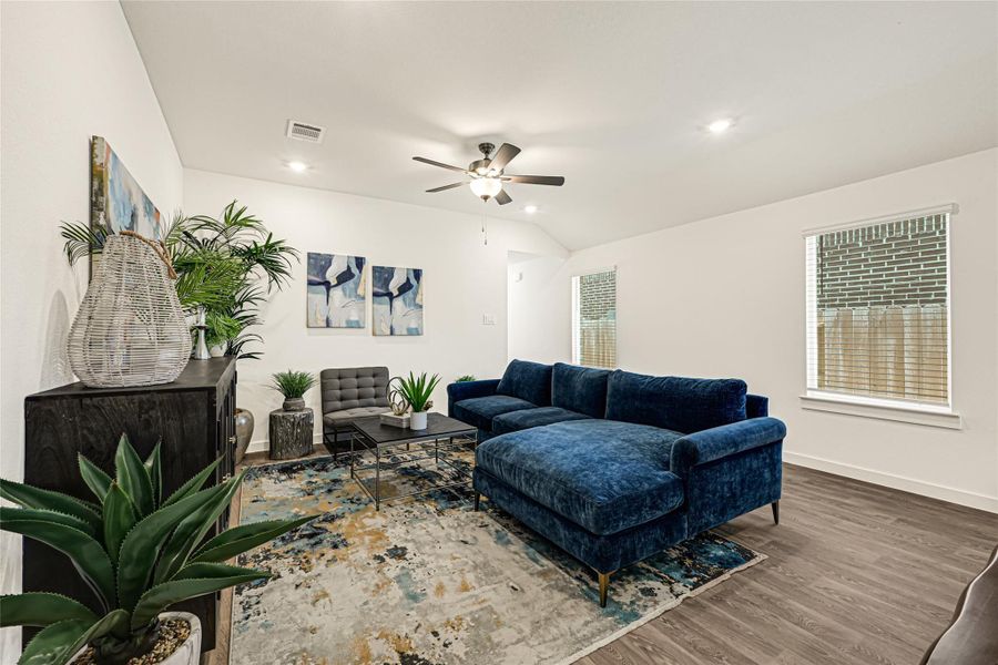 Furnished interior view inside a new home in Tamarron, Fulshear (Image 12).
