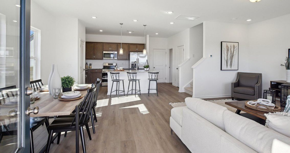 Furnished interior view inside a new home in Wilson Meadows, Clarksville (Image 4).