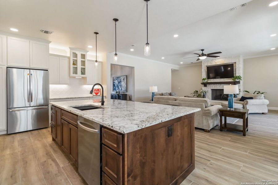 Furnished interior view inside a new home in , Boerne (Image 32).