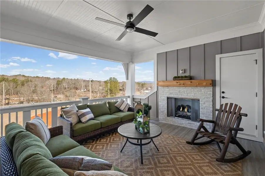 Exterior details and patio area of a home in , Ball Ground (Image 25).