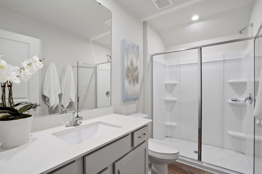 Furnished interior view inside a new home in Waxhaw Landing, Monroe (Image 31).