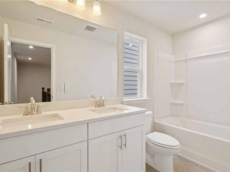 Furnished interior view inside a new home in The Village at Shallowford, Kennesaw (Image 12).