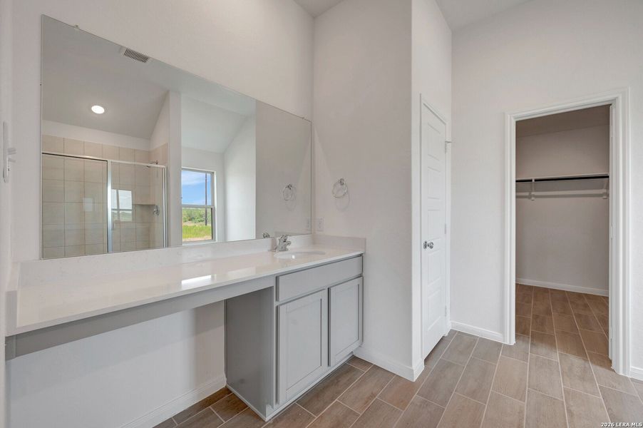 Furnished interior view inside a new home in Chaparral Ranch, Floresville (Image 12).
