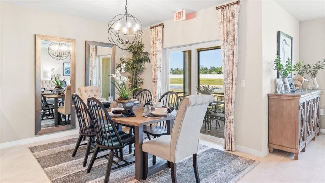 Furnished interior view inside a new home in Central Parc, North Port (Image 8).