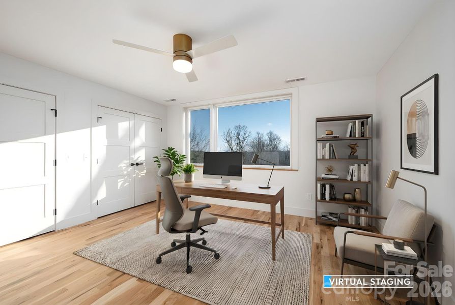 Upstairs Bedroom Or Home Office (Virtually Staged)