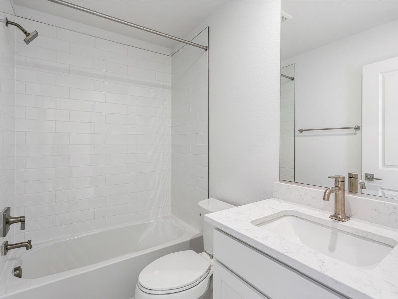 Furnished interior view inside a new home in The Commons at Victory Ridge, Colorado Springs (Image 6).