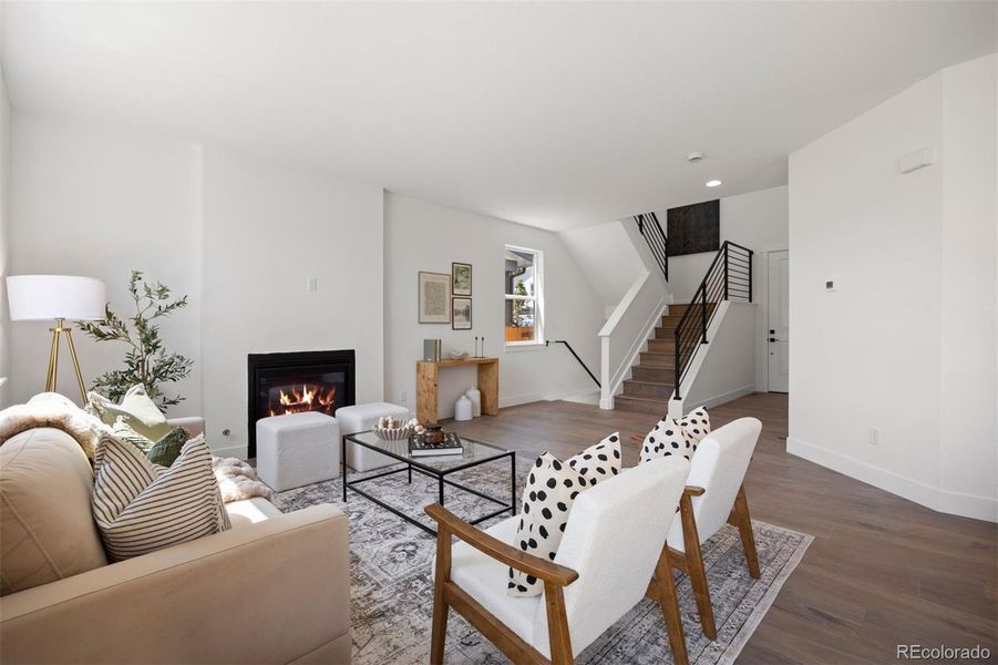 Furnished interior view inside a new home in , Wheat Ridge (Image 42).