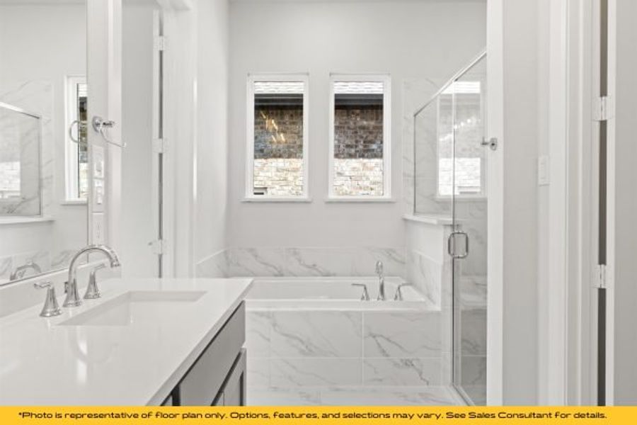 Representative furnished interior of a home built from the The Barbados by Stonefield Homes in The Highlands, Rockwall (Image 48).