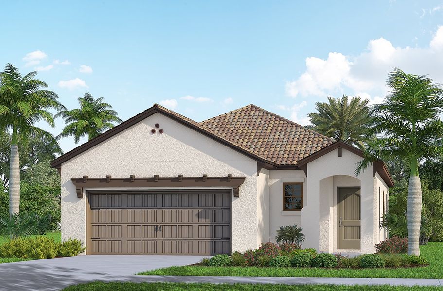 Representative exterior photo of a completed home built from the Valiant by Neal Communities in Vicenza, Venice, FL (Image 2).