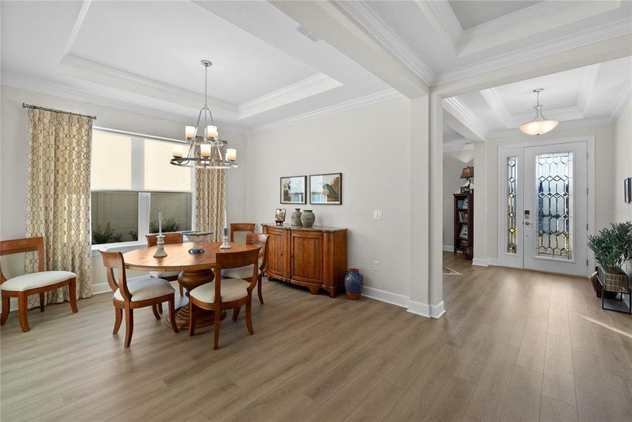 Furnished interior view inside a new home in Esplanade at Wiregrass Ranch, Wesley Chapel (Image 12).