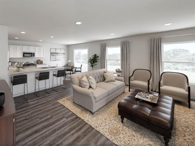 Furnished interior view inside a new home in Victory Estates, Mabank (Image 6). Furnished interior view inside a new home in Victory Estates, Mabank (Image 6).