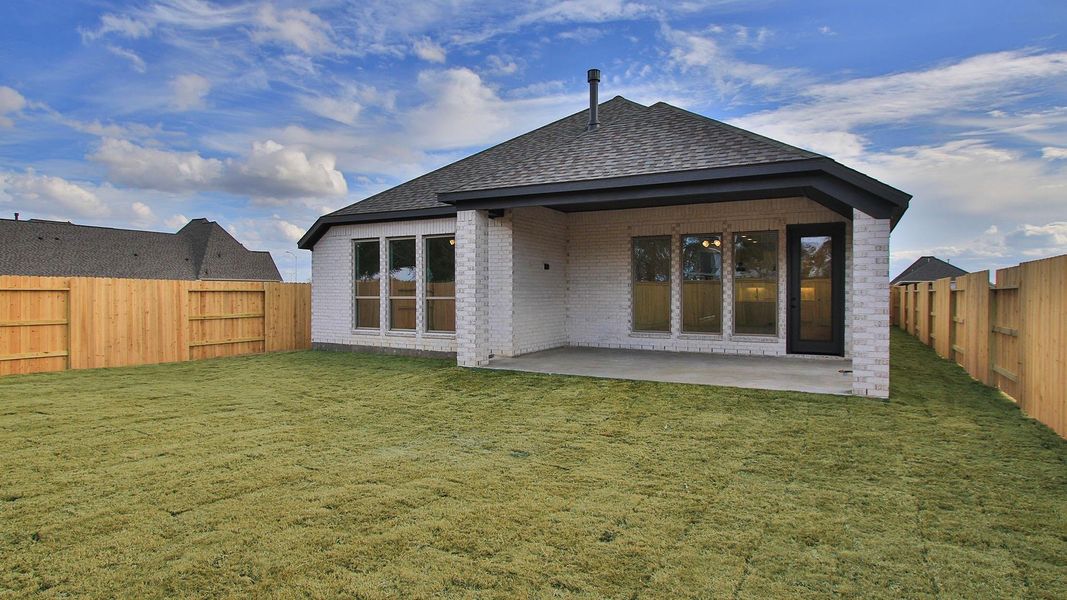 Exterior details and patio area of a home in Everly, Hockley (Image 3).