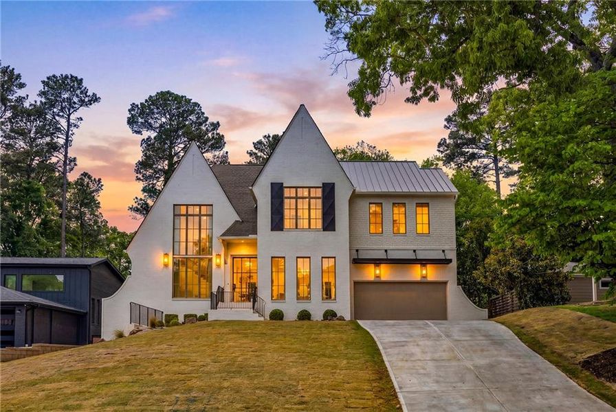 Front exterior of a new home in , Brookhaven, GA, highlighting curb appeal (Image 29).