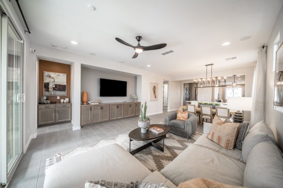 Furnished interior view inside a new home in Hawes Crossing, Mesa (Image 8).