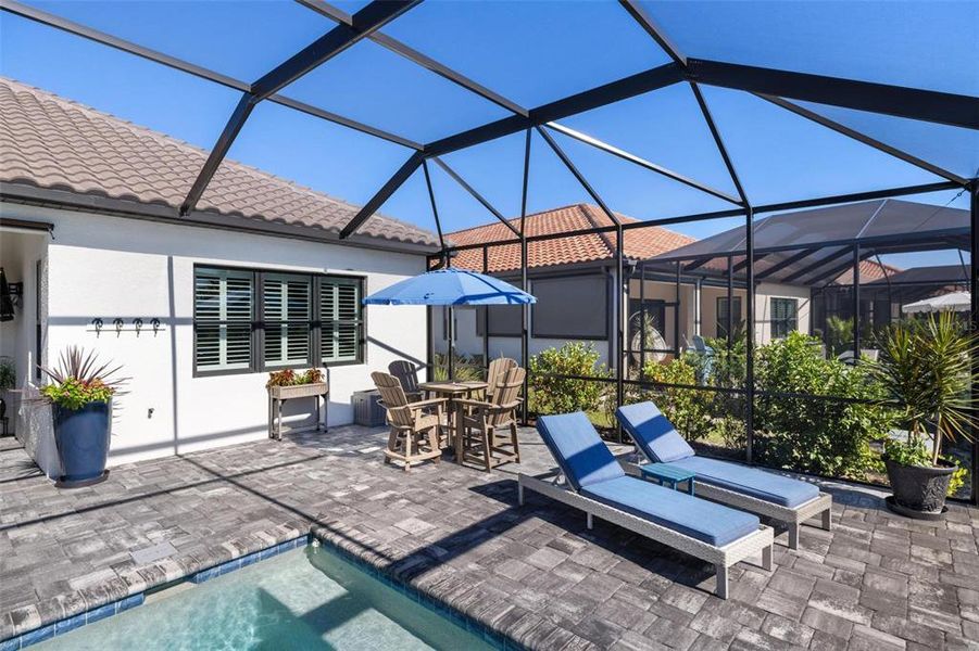 Exterior details and patio area of a home in , Venice (Image 34). Exterior details and patio area of a home in , Venice (Image 34).