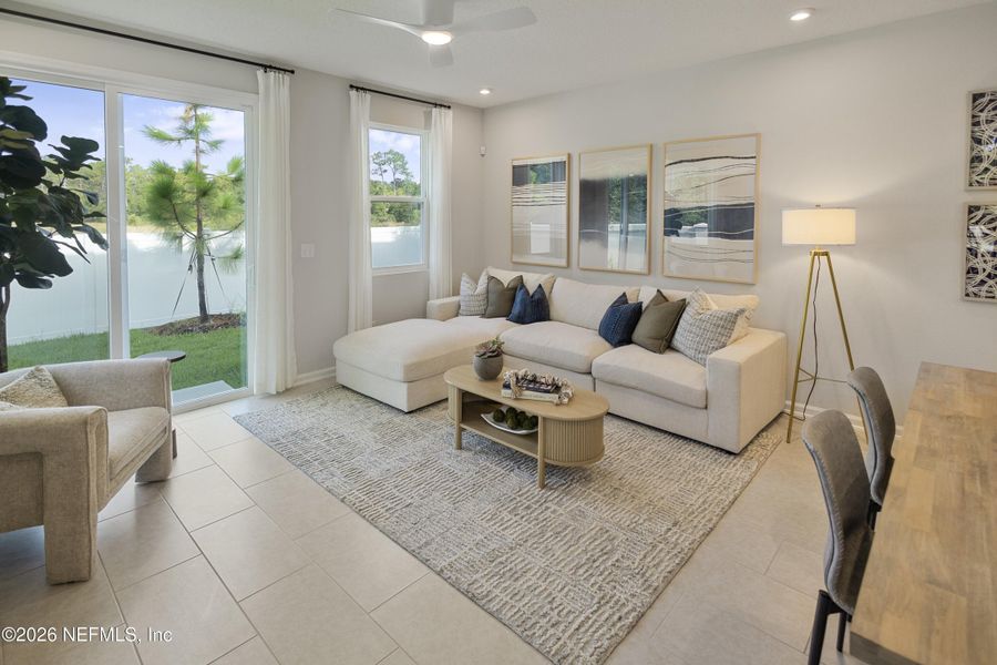 Furnished interior view inside a new home in Egret Creek, Jacksonville (Image 8).