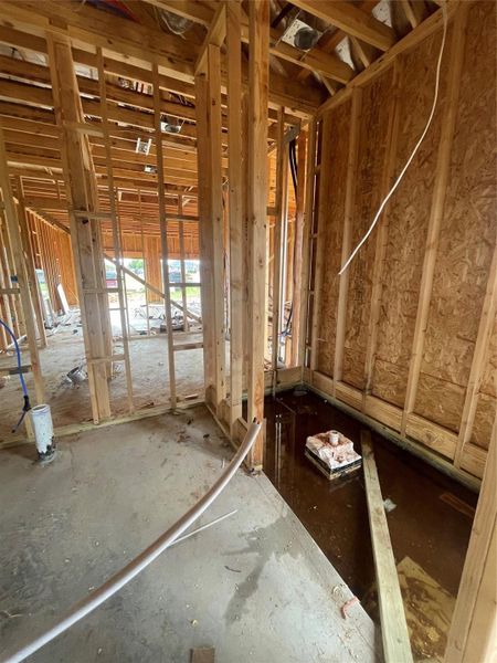 Spacious walk-in shower Spacious walk-in shower
