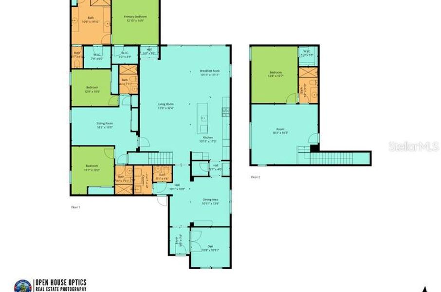 2D floor plan layout of this home in , St. Augustine, FL (Image 5).