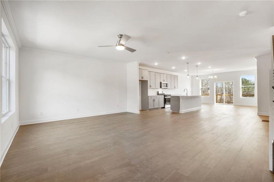 Spacious, unfurnished interior of a new home in , Sugar Hill (Image 20). Spacious, unfurnished interior of a new home in , Sugar Hill (Image 20).