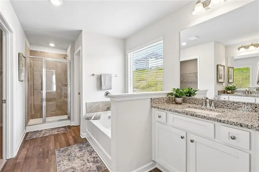Furnished interior view inside a new home in The Hills at Cedar Creek, Winder (Image 23).