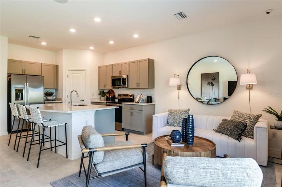 Builder Picture Living/Kitchen area