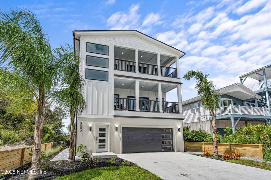 Front exterior of a new home in , St. Augustine, FL, highlighting curb appeal (Image 1). Front exterior of a new home in , St. Augustine, FL, highlighting curb appeal (Image 1).