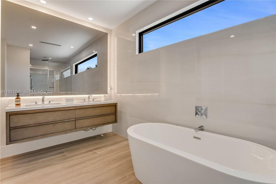 Furnished interior view inside a new home in , Surfside (Image 22).