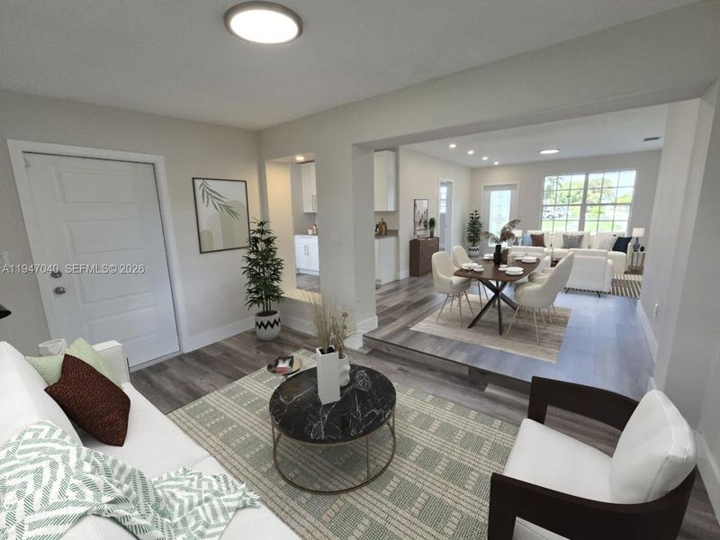 Furnished interior view inside a new home in , Miami (Image 12). Furnished interior view inside a new home in , Miami (Image 12).