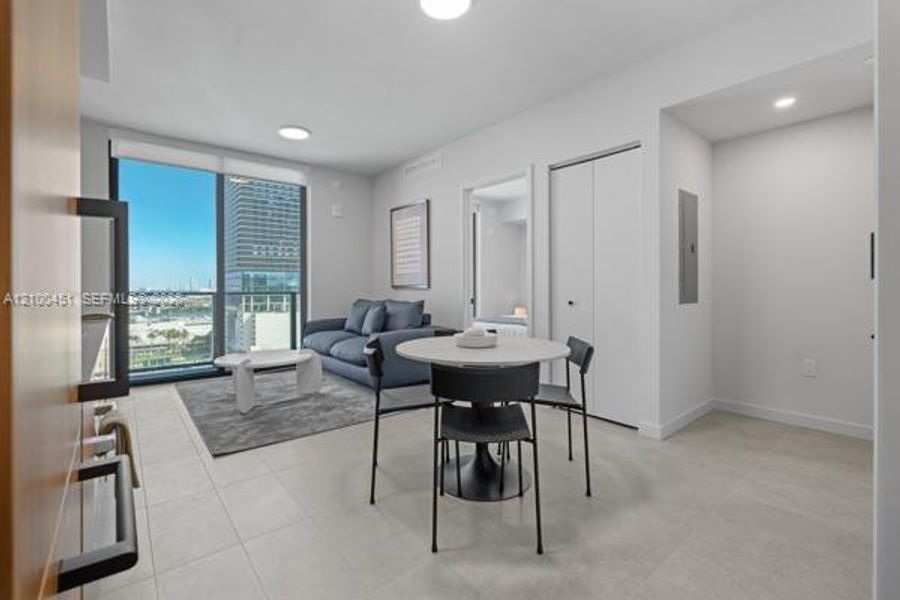 Furnished interior view inside a new home in , Miami (Image 13). Furnished interior view inside a new home in , Miami (Image 13).